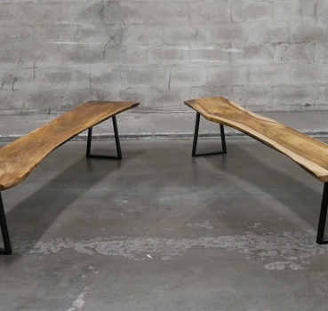 TWIN BENCHES – Mobilier live edge