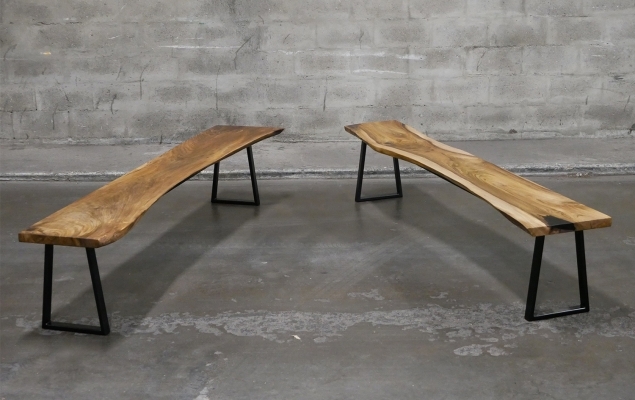 TWIN BENCHES – Mobilier live edge